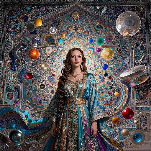 Hyperrealistic Persian Art Portrait