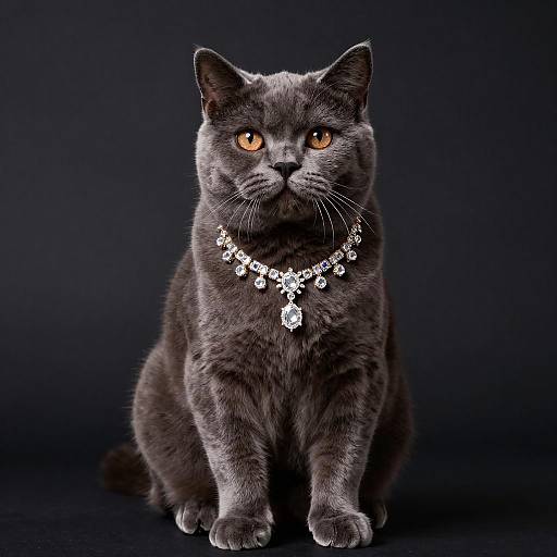 Elegant Portrait of a British Shorthair Cat