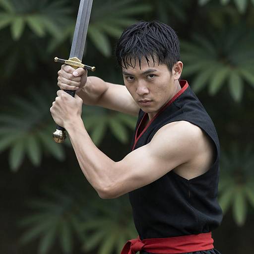 Young Warrior Prepared for Battle