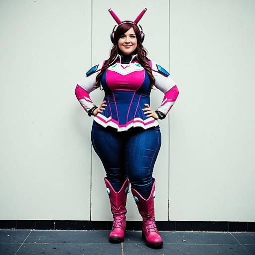 Plus Size Dva Cosplay Pose