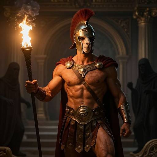 Epic Spartan Alpaca Warrior Battle