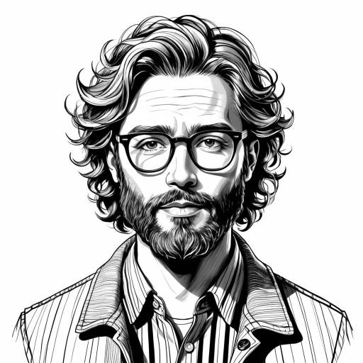 Realistic Portrait of a Bearded Man
