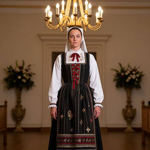 English Woman in Traditional Costume
