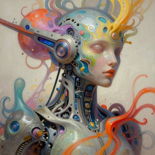 Futuristic Organic Abstract Concept Art