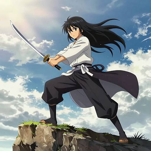 Bloom Iori Yagami on Cliff