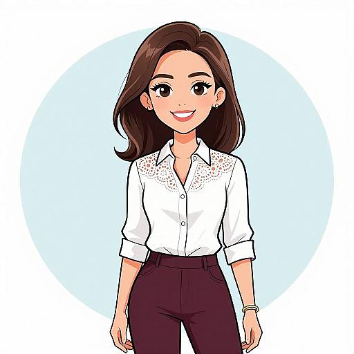 Elegant Business Casual Woman Portrait