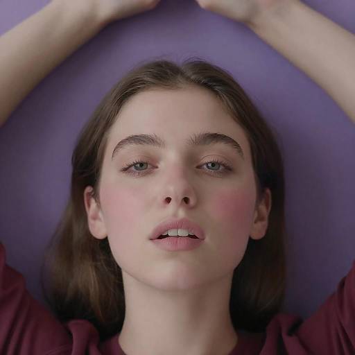 Close-Up Portrait of a Young Woman