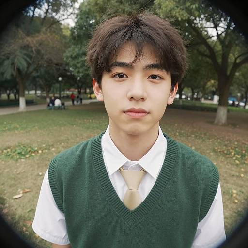 Youthful Portrait of a Stylish Teen