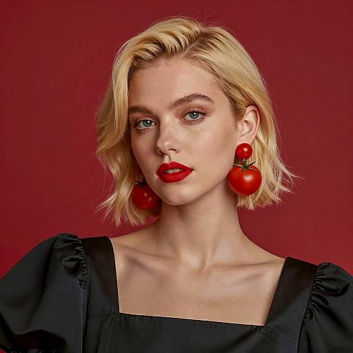 Chic Portrait of a Blonde Woman