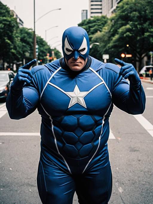 Realistic Marvel Blob Cosplay Photo