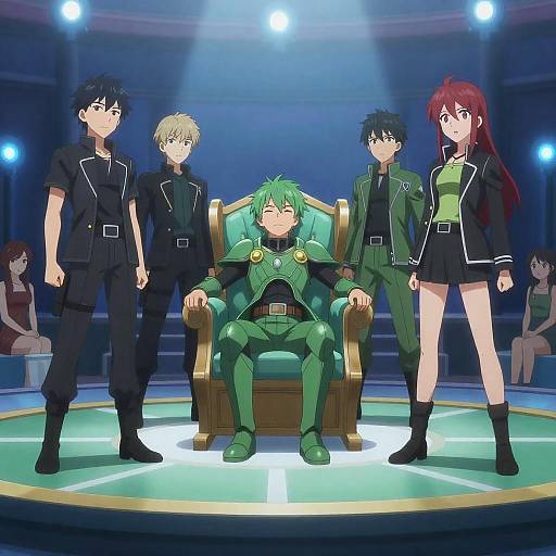 Vibrant Anime Stage Performance Scene