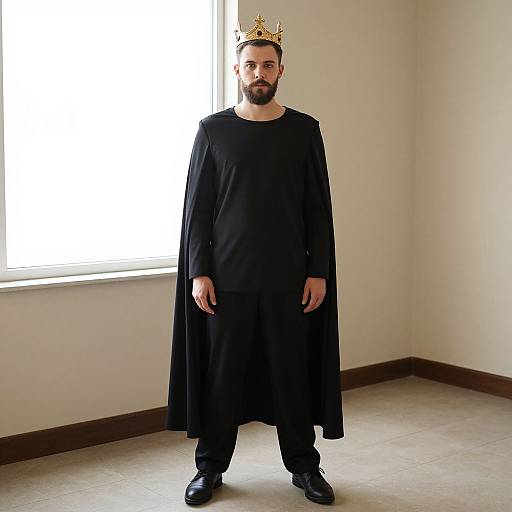 Ringmaster Costume with Crown and Cape