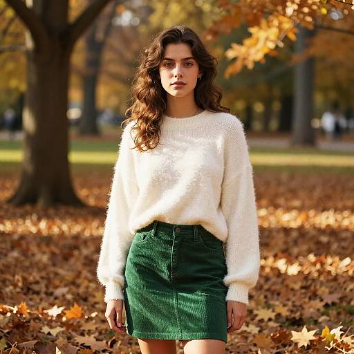 Autumn Portrait of Young Woman
