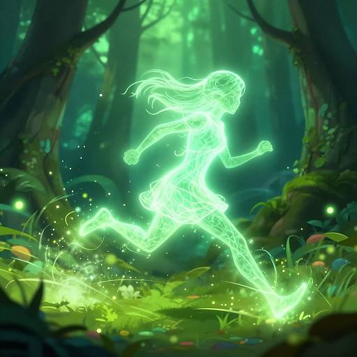 Enchanted Forest Sprite in Motion