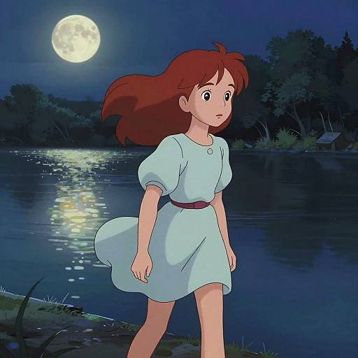 Whimsical Red-Haired Girl by Lakeshore