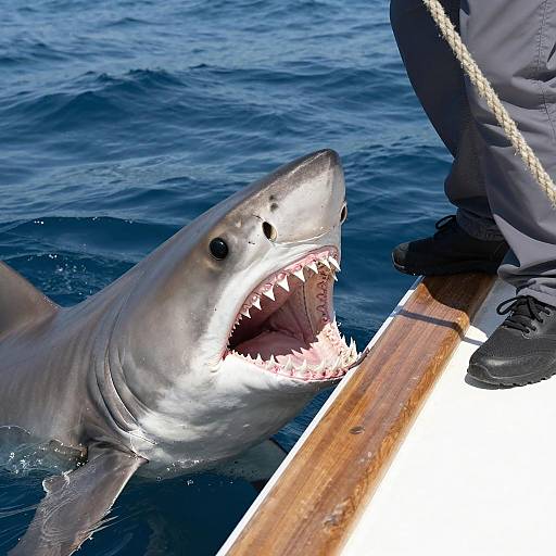 Shark Encounter: A Boat in Danger