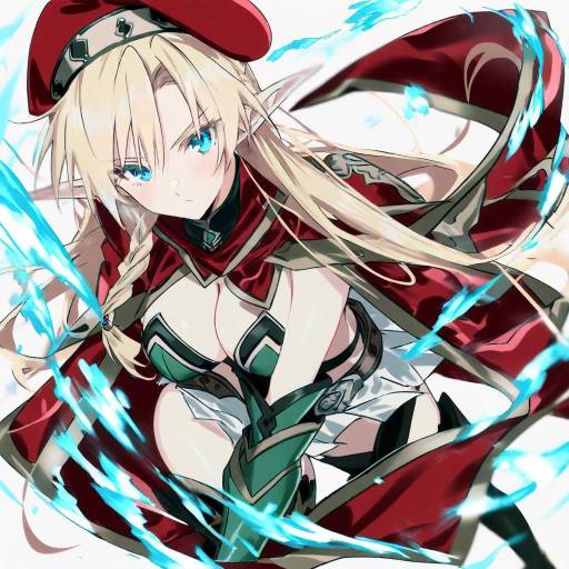 Illustration of Alleyne (queen's blade), queen's blade in the style of Aogisa