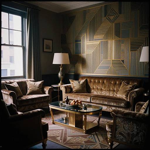 Art Deco Femme Fatale Living Room