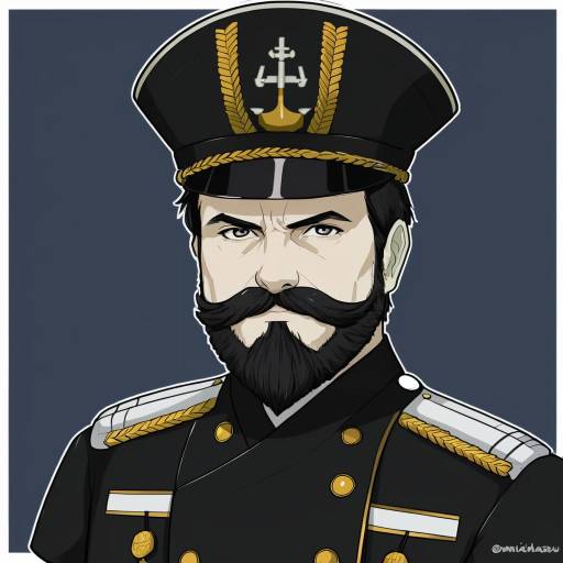 Illustration of Abyssal admiral (kancolle), kantai collection in the style of Michihasu