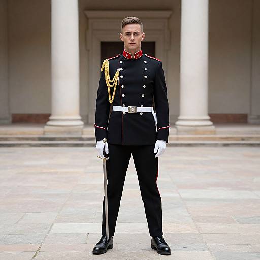 Rockettes Soldier in Courtyard