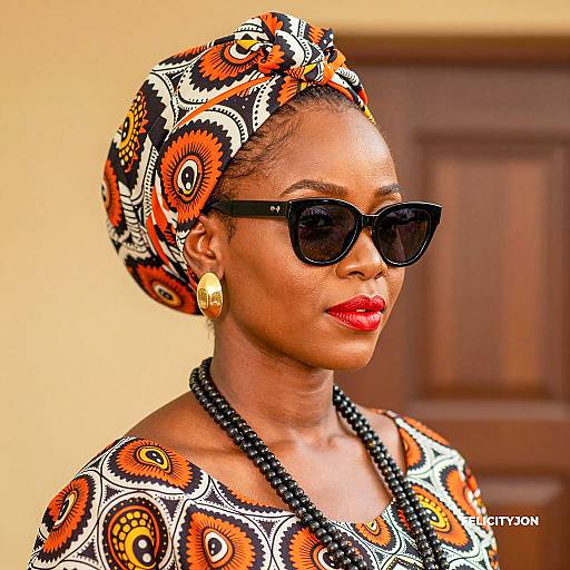 Confident Woman in Stylish Accessories