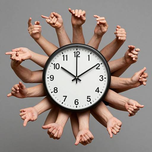 Surreal Ring of Gesturing Arms