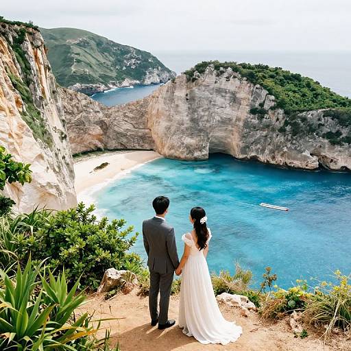 Romantic Coastal Cliffside Wedding