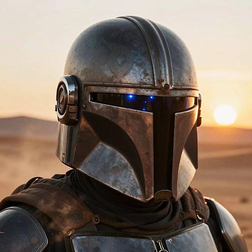 Hyper-Realistic Mandalorian Helmet
