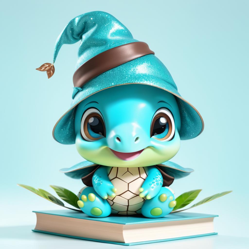 Adorable Baby Turtle Character Design