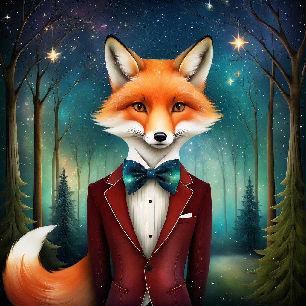 Whimsical Fox in a Mystical Forest