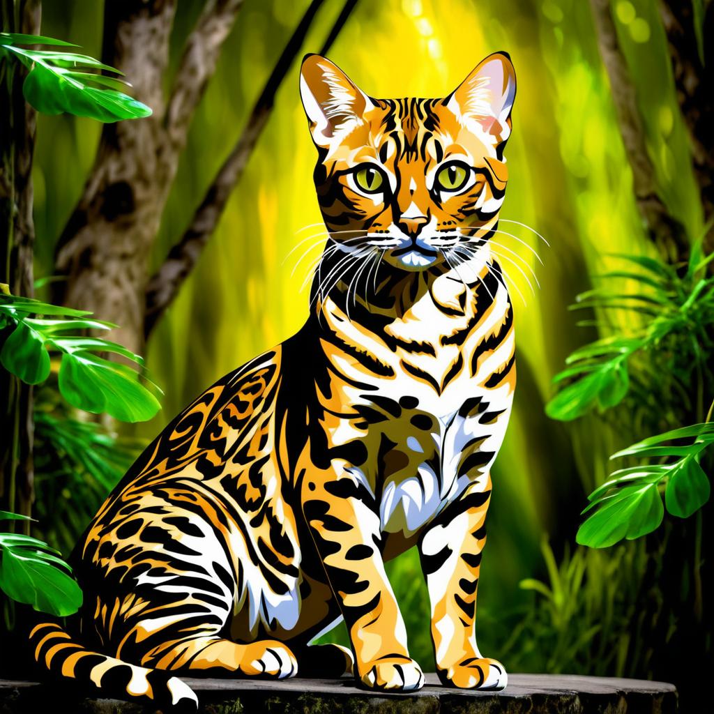 Regal Bengal Cat: Queen of the Jungle