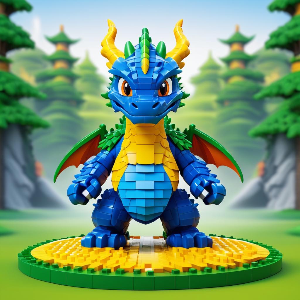 Dragon Minifigure Landscape Avatar Design