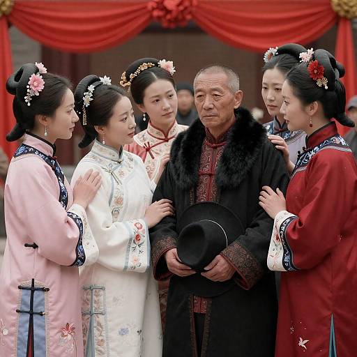 Traditional Chinese Attire Group Photograph