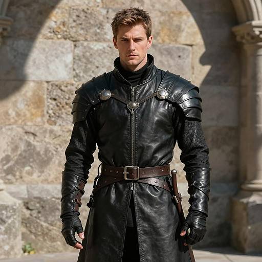 Photorealistic Male in Medieval Fantasy Armor