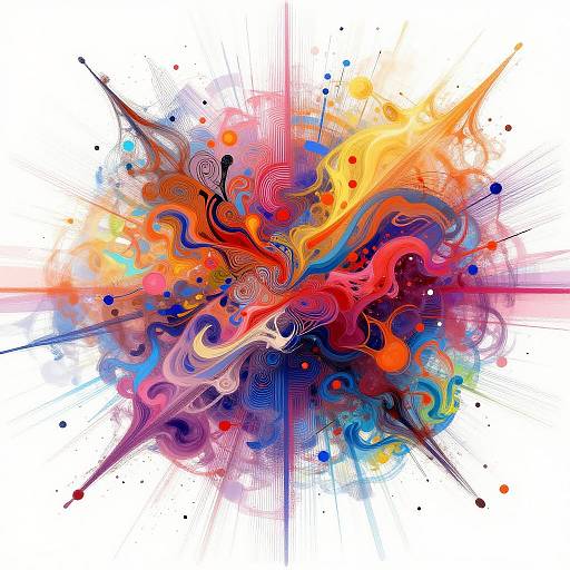 Abstract AI Art Explosion