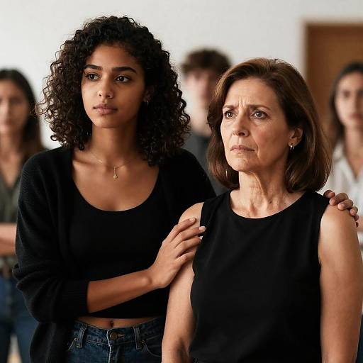 Intimate Portrait of Two Women Together