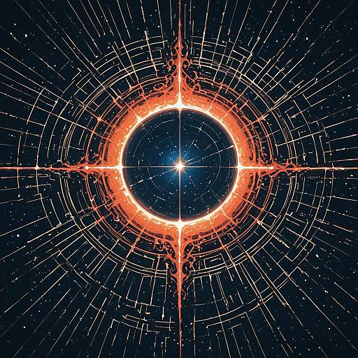 Abstract Space Thriller Movie Poster Art