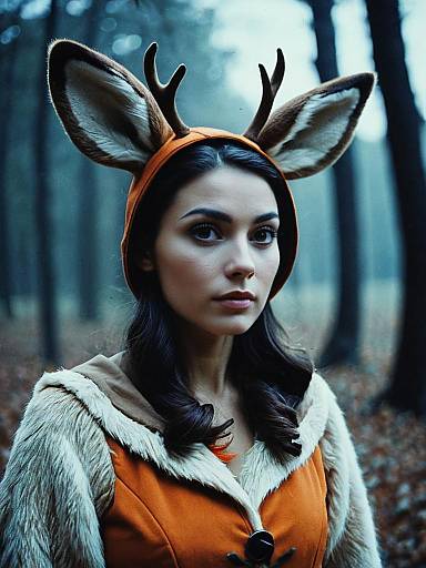 Cinematic Realism: Woman in Bambi Costume