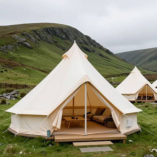 Luxurious Glamping Bell Tents in Snowdonia