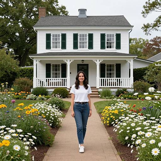 Charming Garden Path to Cozy House