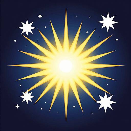 Exploding Stars Burst Illustration