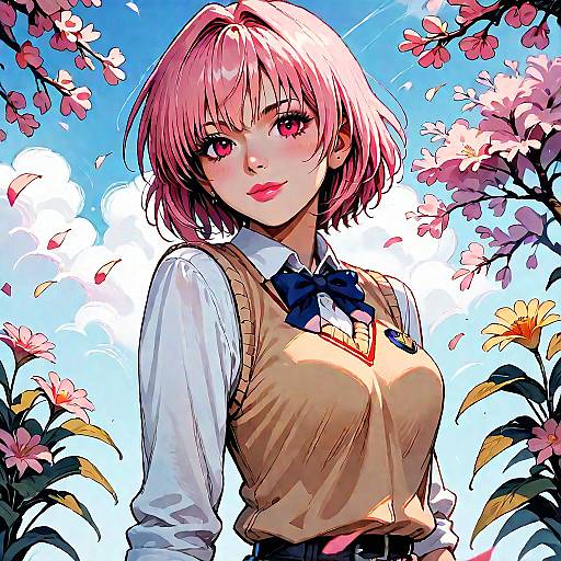 Momo Velia Deviluke School Portrait