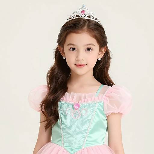 Young Girl in Princess Dress