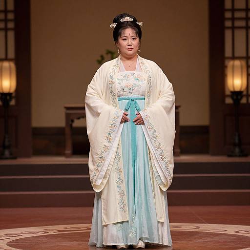 Traditional Chinese Dress Woman Portrait