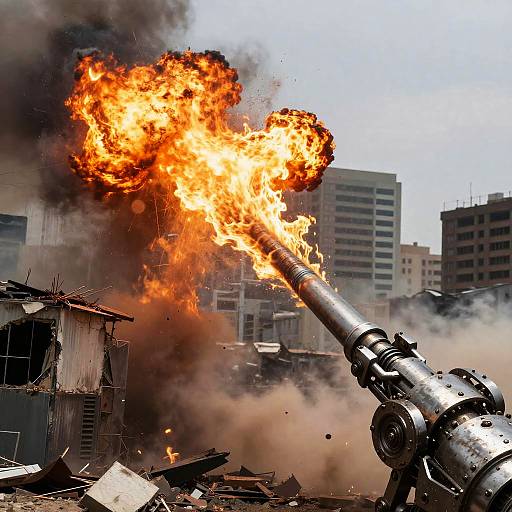 Destruction of Cities with Metallic Chaos