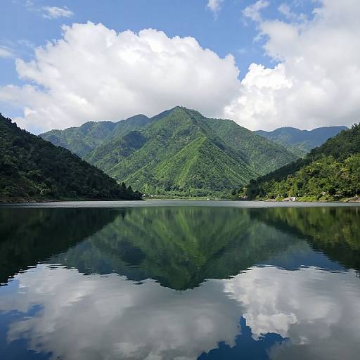 Serene Mountain Reflection Scene