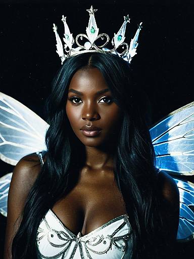 Glowing Fairy Costume with Crown