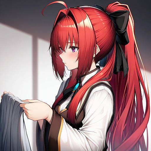 Illustration of Corticarte apa lagranges, shinkyoku soukai polyphonica in the style of Tab head