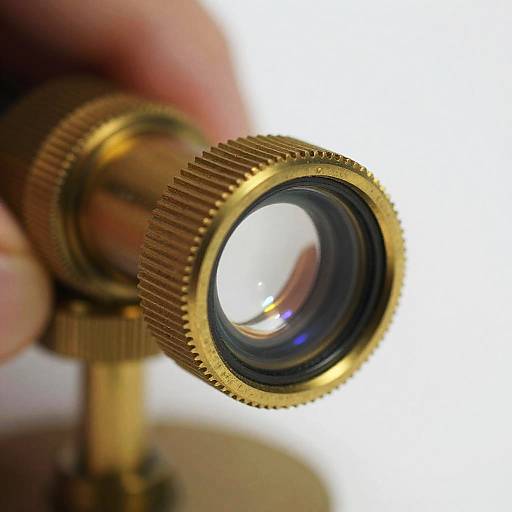 Vintage Brass Eyepiece Macro Shot