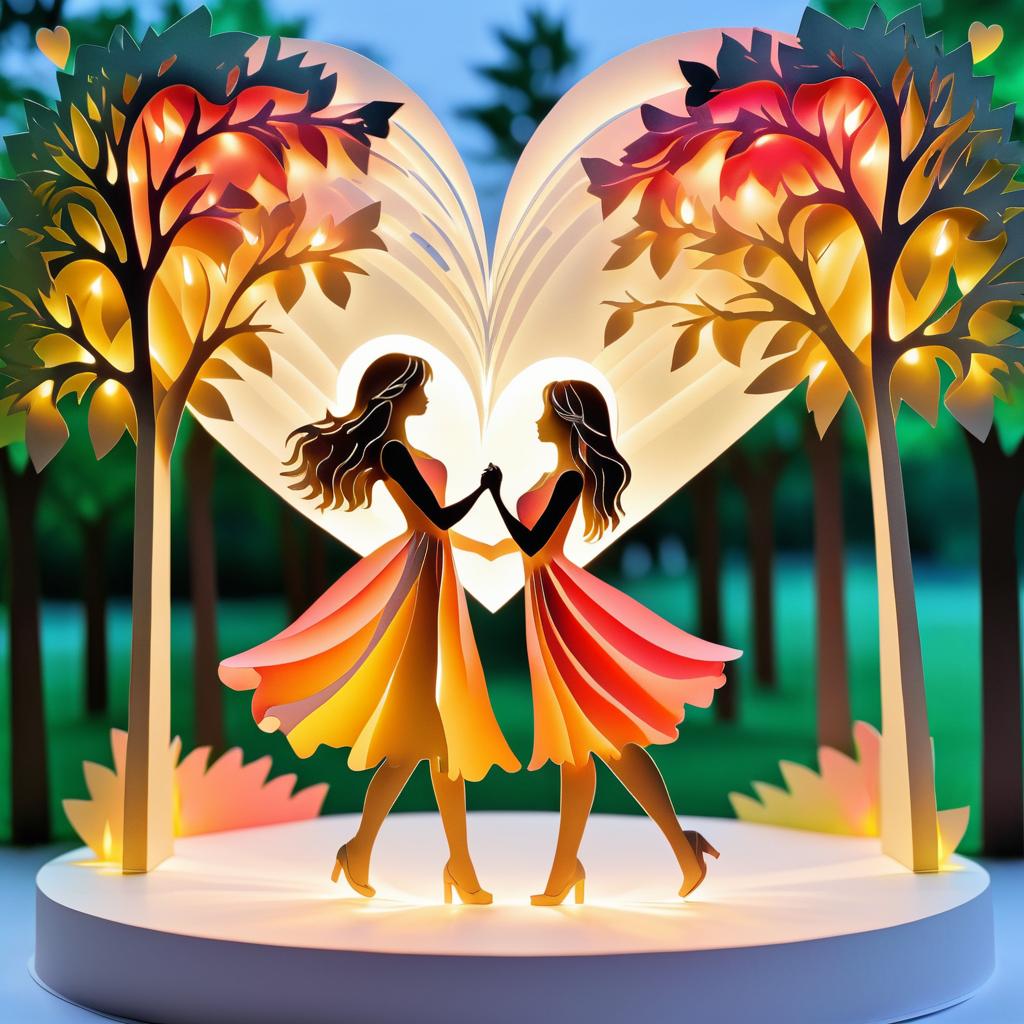 Romantic Summer Celebration with Paper Art